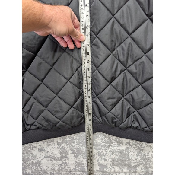 Wild Fable Black Quilted Bomber Jacket Collared Zipper Front Women's XL - Picture 9 of 14